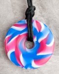 Teething Bling Pendant - Red White and Blue